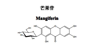 芒果苷中藥化學對照品分子結構圖