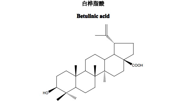 白樺脂酸中藥化學(xué)對(duì)照品分子結(jié)構(gòu)圖
