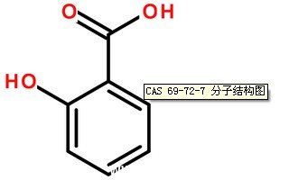 水楊酸CAS號:69-72-7分子結(jié)構(gòu)圖