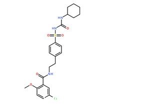 格列本脲分子結構圖