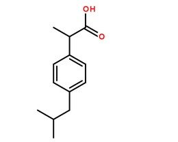 布洛芬對照品分子結構圖