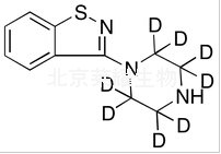 3-(1-哌嗪基)-1,2-苯并異噻唑-d8標準品