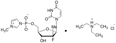 (2'R)?-2'-?Deoxy-?2'-?fluoro-?2'-?methyl-uridine (3-Methyl-1H-imidazol-3-ium-1-