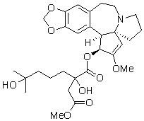 高三尖杉酯堿（高粗榧堿，后莫哈林堿）對照品