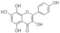 草質(zhì)素（蜀葵苷元；蜀葵甙元；3,4′,5,7,8-五羥基黃酮；草棉黃素）對(duì)照