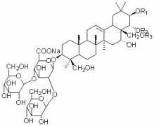 七葉皂苷鈉（主要四個皂苷）