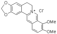 鹽酸小檗堿（鹽酸黃連素，鹽酸小檗鹼）對照品